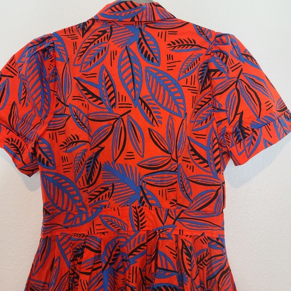 Alexis x Target Tropical Leaf Button Front Shirt Dress - Picture 13 of 14